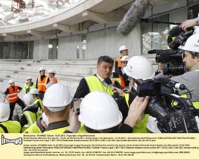 David Douillet (Ministre des sports) : Visite de David Douillet - Grand stade Lille Metropole - 12.03.2012 - GwendolineLeGoff Panoramic 