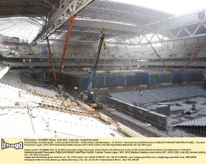 Grand Stade Lille Metropole : Visite de David Douillet - Grand stade Lille Metropole - 12.03.2012 - GwendolineLeGoff Panoramic 