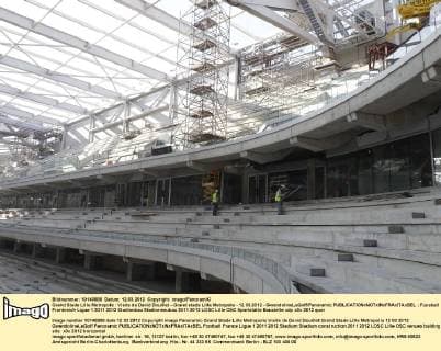 Grand Stade Lille Metropole : Visite de David Douillet - Grand stade Lille Metropole - 12.03.2012 - GwendolineLeGoff Panoramic 
