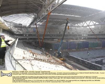 Grand Stade Lille Metropole : Visite de David Douillet - Grand stade Lille Metropole - 12.03.2012 - GwendolineLeGoff Panoramic 