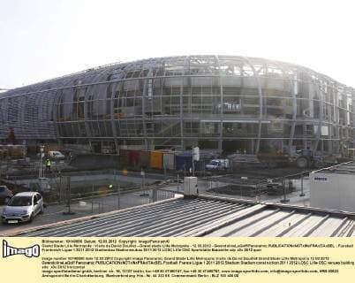 Grand Stade Lille Metropole : Visite de David Douillet - Grand stade Lille Metropole - 12.03.2012 - GwendolineLeGoff Panoramic 