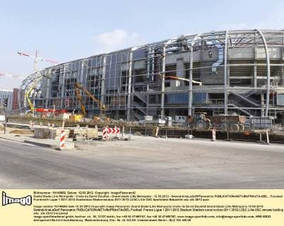 Grand Stade Lille Metropole : Visite de David Douillet - Grand stade Lille Metropole - 12.03.2012 - GwendolineLeGoff Panoramic 