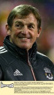 Football - Premier League - FC Liverpool vs. FC Everton Manager of Liverpool, Kenny Dalglish is all smiles at Anfield 