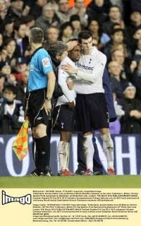 Tottenhams Jermain Defoe cries as Boltons Fabrice Muamba collapses on the pitch Tottenham v Bolton, FA Cup Quarter Final sponsored by Budweiser, at White Hart Lane, London. 17th March 2012 EDITORIAL USE ONLY. No use with unauthorised audio, video, data, fixture lists, club league logos or live services. Online in-match use limited to 120 images, no video emulation. No use in betting, games or single club league player publications.