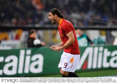 Football - soccer: Serie A, AS Roma - FC Genoa CFC 1893 , Pablo Osvaldo xHOCHxZWEIx xItalyxPhotoxPressx 