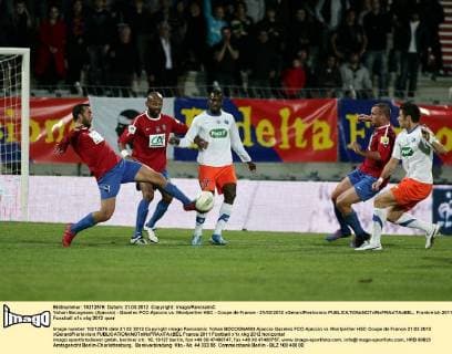 Yohan Bocognano (Ajaccio) - Gazelec FCO Ajaccio vs. Montpellier HSC - Coupe de France - 21 03 2012 xGerardPierlovisix 