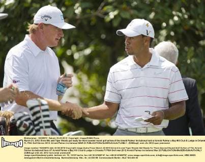 March 23, 2012: Ernie Els and Tiger Woods get ready for there second round golf action of the Arnold Palmer Invitational held at Arnold Palmer s Bay Hill Club & Lodge in Orlando, FL PGA Golf Herren 2012: Arnold Palmer Invitational MAR 23 - ZUMAcg2