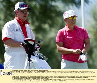 March 29, 2012 - Rancho Mirage, California, U.S. - KAREN STUPPLES (right) of Great Britain in action during the first round of Kraft Nabisco Championship held Westin Mission Hills Country Club. LPGA Golf Damen Golf 2012 - Kraft Nabisco Championship - First Round - ZUMAx54