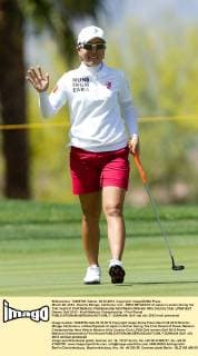 March 29, 2012 - Rancho Mirage, California, U.S. - MIKA MIYAZATO of Japan in action during the first round of Kraft Nabisco Championship held Westin Mission Hills Country Club. LPGA Golf Damen Golf 2012 - Kraft Nabisco Championship - First Round - ZUMAx54