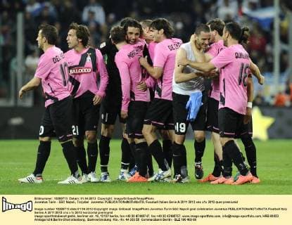 Juventus Turin - SSC Napoli, Torjubel Juventus 