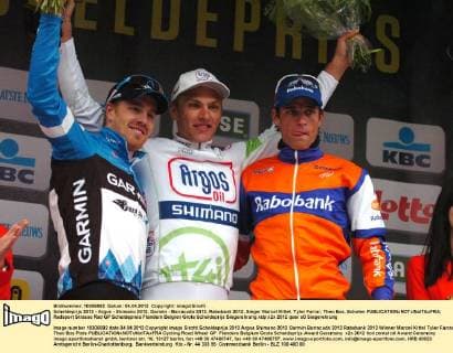 Scheldeprijs 2012 - Argos - Shimano 2012, Garmin - Barracuda 2012, Rabobank 2012, Sieger Marcel Kittel, Tyler Farrar, Theo Bos, Schoten 