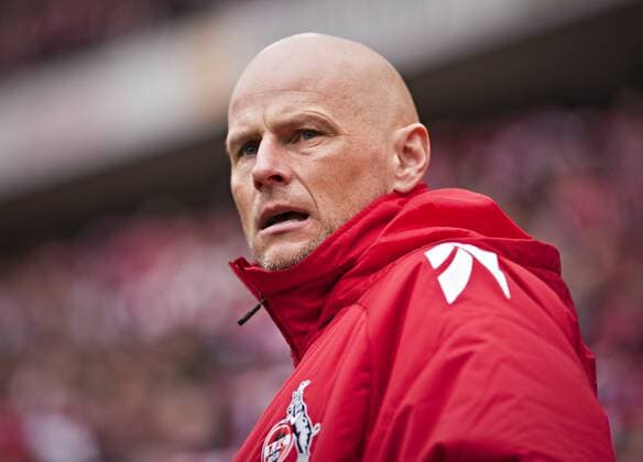 Köln, 07.04.2012, Rhein-Energie-Stadion Trainer Stale Solbakken (Köln) 1. FC Köln - Werder Bremen mm