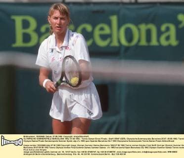 OLYMPISCHE SOMMERSPIELE BARCELONA 1992, 07.08.1992 - Tennis Damen Einzel Finale - Steffi GRAF (GER). Olympische Sommerspiele Barcelona 25.07.-09.08.1992