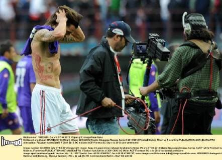 Enttäuschung Zlatan IBRAHIMOVIC (Milan) Milano 07 04 2012 Stadio Giuseppe Meazza Serie A 2011 2012 Football Calcio Milan Vs Fiorentina allexsabba