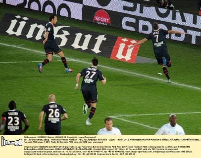 BUT Jeremy MENEZ (psg) - Parc des Princes Football : PSG vs Olympique Marseille - Ligue 1 - 08 04 2012 AnthonyBIBARD FEP Panoramic 