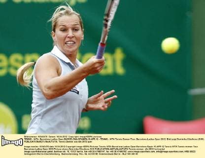 TENNIS - WTA, Barcelona Ladies Open BARCELONA,SPANIEN,10.APR.12 - TENNIS - WTA Tennis Damen Tour, Barcelona Ladies Open 2012. Bild zeigt Dominika Cibulkova (SVK). 