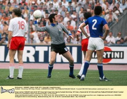 Football : World Cup 1974 Italy v Poland . 23 06 1974 Dino Zoff - Italy 