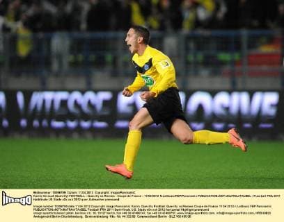 Karim Herouat (Quevilly) FOOTBALL : Quevilly vs Rennes - Coupe de France - 11 04 2012 N.LeGouic FEP Panoramic 