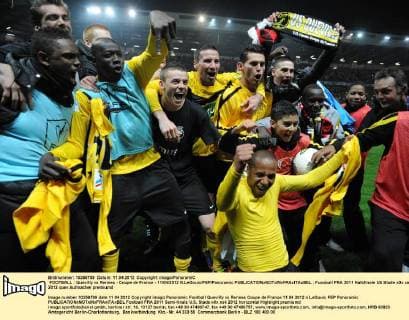 FOOTBALL : Quevilly vs Rennes - Coupe de France - 11 04 2012 N.LeGouic FEP Panoramic 