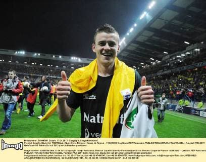 Pierrick Capelle (Quevilly) FOOTBALL : Quevilly vs Rennes - Coupe de France - 11 04 2012 N.LeGouic FEP Panoramic 