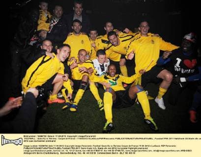 FOOTBALL : Quevilly vs Rennes - Coupe de France - 11 04 2012 N.LeGouic FEP Panoramic 