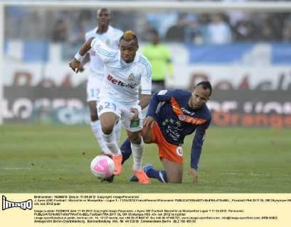 J. Ayew (OM) Football : Marseille vs Montpellier - Ligue 1 - 11 04 2012 FranckPennant Panoramic 