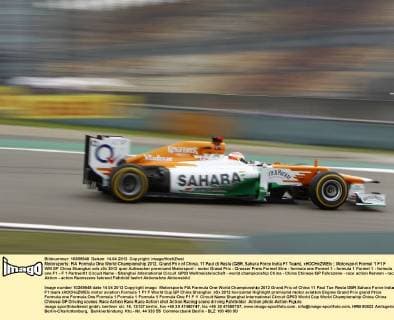 Motorsports: FIA Formula One World Championship 2012, Grand Prix of China, 11 Paul di Resta (GBR, Sahara Force India F1 Team), xHOCHxZWEIx