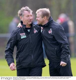 1.FC Köln Training von links: Rolf Herings, Frank Schaefer Sport