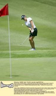 April 19, 2012 - Kapolei, Hawai i - Azahar Munoz onto the 16th green during the second round of the LPGA Golf Damen LOTTE Championship at Ko Olina Golf Club. LPGA Golf Damen 2012 - LOTTE Championships in Hawai i - ZUMAct5