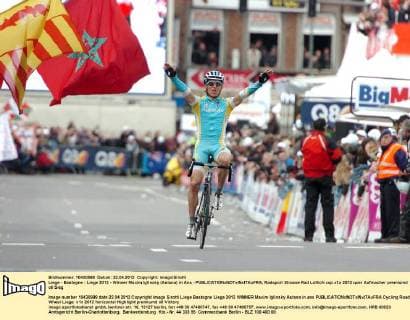 Liege - Bastogne - Liege 2012 - Winner Maxim Iglinsky (Astana) in Ans - 