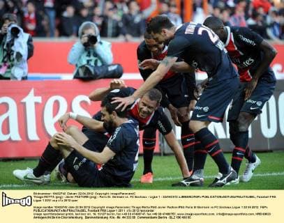 Thiago MOTTA (psg) - Javier PASTORE (psg) - Paris St. Germain vs. FC Sochaux - Ligue 1 - 22 04 2012 xJBIBARD FEPx 