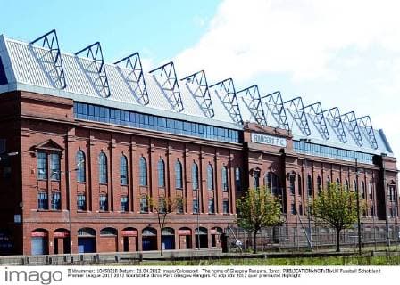 The home of Glasgow Rangers, Ibrox. 