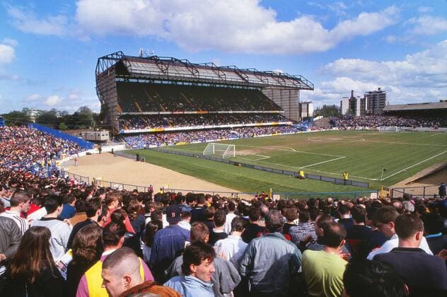 Football : Chelsea s new East Stand - Stamford Bridge football ground . 27 04 1992 Chelsea FC. 