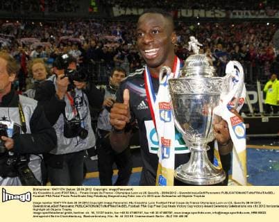Aly Cissokho (Lyon) FOOTBALL : Finale Coupe de France - Olympique Lyon vs US Quevilly - 28 04 2012 - GwendolineLeGoff Panoramic 