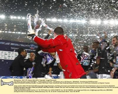Joie Remy Vercoutre (Lyon) FOOTBALL : Finale Coupe de France - Olympique Lyon vs US Quevilly - 28 04 2012 - GwendolineLeGoff Panoramic 
