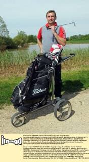 Der ehemalige Fussball-Profi Stefan Kuntz ( GER ) anläßlich des Golfturnieres im Rahmen der 11. IooGreen Unesco Golf Charity am 30.04.12 in Heddesheim.