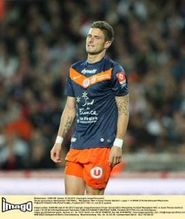 Olivier giroud decu (Montpellier) FOOTBALL : Montpellier HSC vs Evian Thonon Gaillard - Ligue 1 - 01 05 2012 RichardGosselin Panoramic 