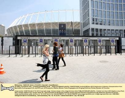 OLYMPIC STADIUM IN KIEV - STADIUM ENTRANCE GATE -  120427PYK049