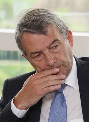 Stuttgart , Pressekonferenz zur Verlängerung der Partnerschaft zwischen DFB und Dekra im Schiedsrichtersponsoring DFB Präsident Wolfgang Niersbach