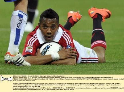 Football - soccer: Serie A, AC Mailand - Atalanta Bergamo, robinho (Hinweis: Verwendung nur in Deutschland - only Germany) xHOCHxZWEIx xItalyxPhotoxPressx 