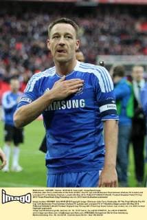 Chelseas John Terry celebrates at the final whistle..The FA Cup with Budweiser final between Chelsea FC London and Liverpool FC at Wembley Stadium, London 5th May 2012. EDITORIAL USE ONLY. No use with unauthorised audio, video, data, fixture lists, club league logos or live services. Online in-match use limited to 120 images, no video emulation. No use in betting, games or single club league player publications.