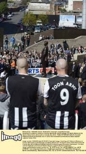 Unveiling of a statue in memory of former Newcastle United manager Sir Bobby Robson at the Sports Direct Arena, Newcastle on the 6th May 2012 - EDITORIAL USE ONLY. No use with unauthorised audio, video, data, fixture lists, club league logos or live services. Online in-match use limited to 120 images, no video emulation. No use in betting, games or single club league player publications.