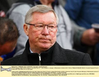 Premier League - Manchester United vs. Swansea City FC -- Alex Ferguson, manager of Manchester United at Old Trafford 