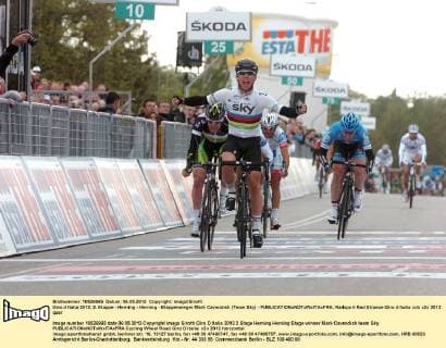 Giro d Italia 2012, 2. Etappe - Herning - Herning - Etappensieger Mark Cavendish (Team Sky) - 