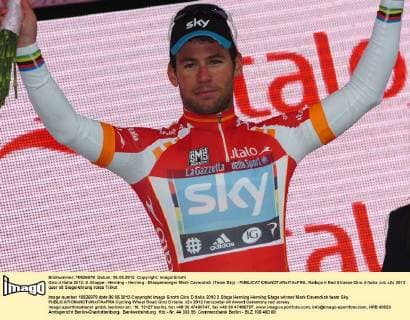 Giro d Italia 2012, 2. Etappe - Herning - Herning - Etappensieger Mark Cavendish (Team Sky) - 