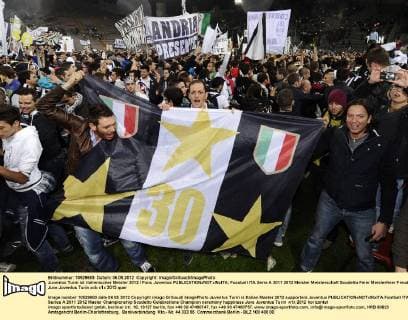 Juventus Turin ist italienischer Meister 2012 Fans Juventus 
