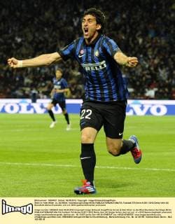 Serie A Inter Milan vs. AC Milan esultanza gol Diego Milito 