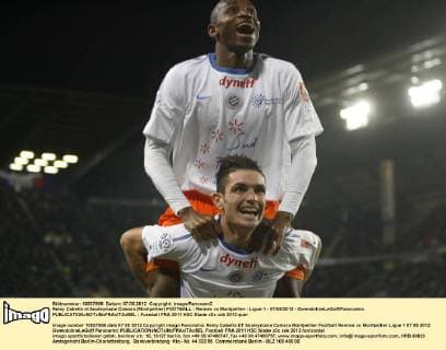 Remy Cabella et Souleymane Camara (Montpellier) FOOTBALL : Rennes vs Montpellier - Ligue 1 - 07 05 2012 - GwendolineLeGoff Panoramic 