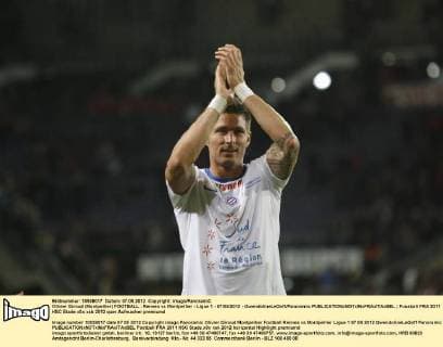 Olivier Giroud (Montpellier) FOOTBALL : Rennes vs Montpellier - Ligue 1 - 07 05 2012 - GwendolineLeGoff Panoramic 
