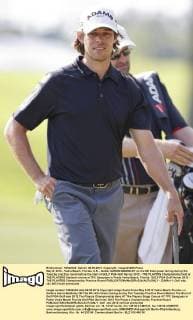 May 8, 2012 - Vedra Beach, Florida, U.S. - Golfer AARON BADDELEY on the 9th hole green during during the Tuesday practice round before the start of GOLF PGA Golf Herren 2012 - THE PLAYERS Championship held at THE PLAYERS Stadium course at TPC Sawgrass in Ponte Vedra Beach, Florida. GOLF PGA Golf Herren 2012 - THE PLAYERS Championship Practice Round  - ZUMAr11